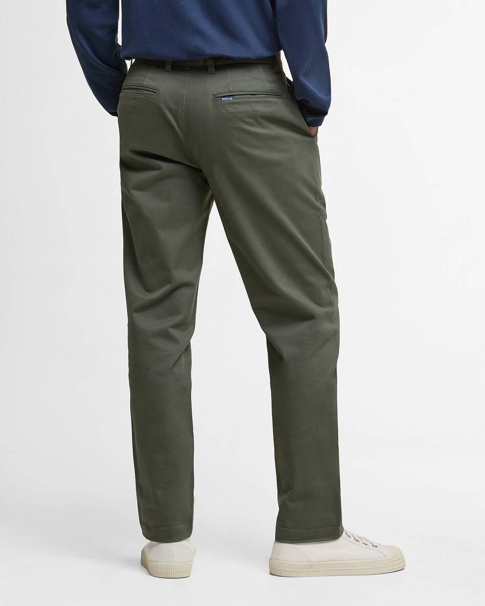 Suede Sateen Tailored Trousers