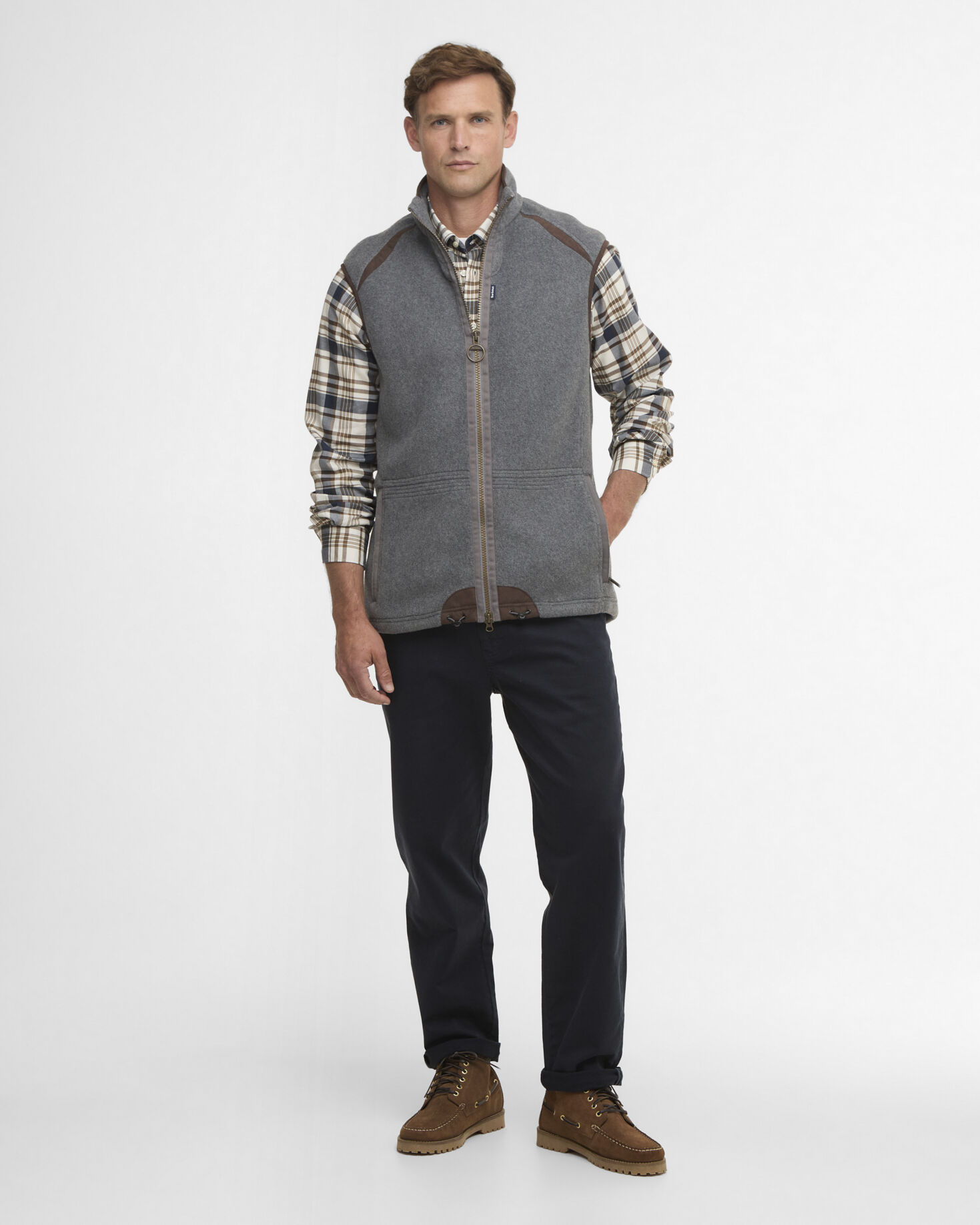 Langdale Fleece Gilet Dark Grey Marl