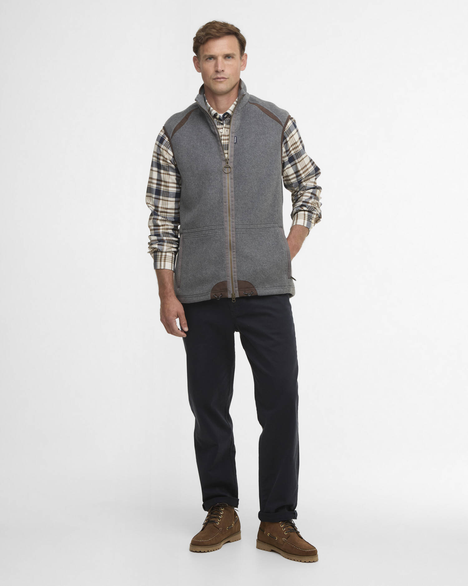 Langdale Fleece Gilet Dark Grey Marl image number 1