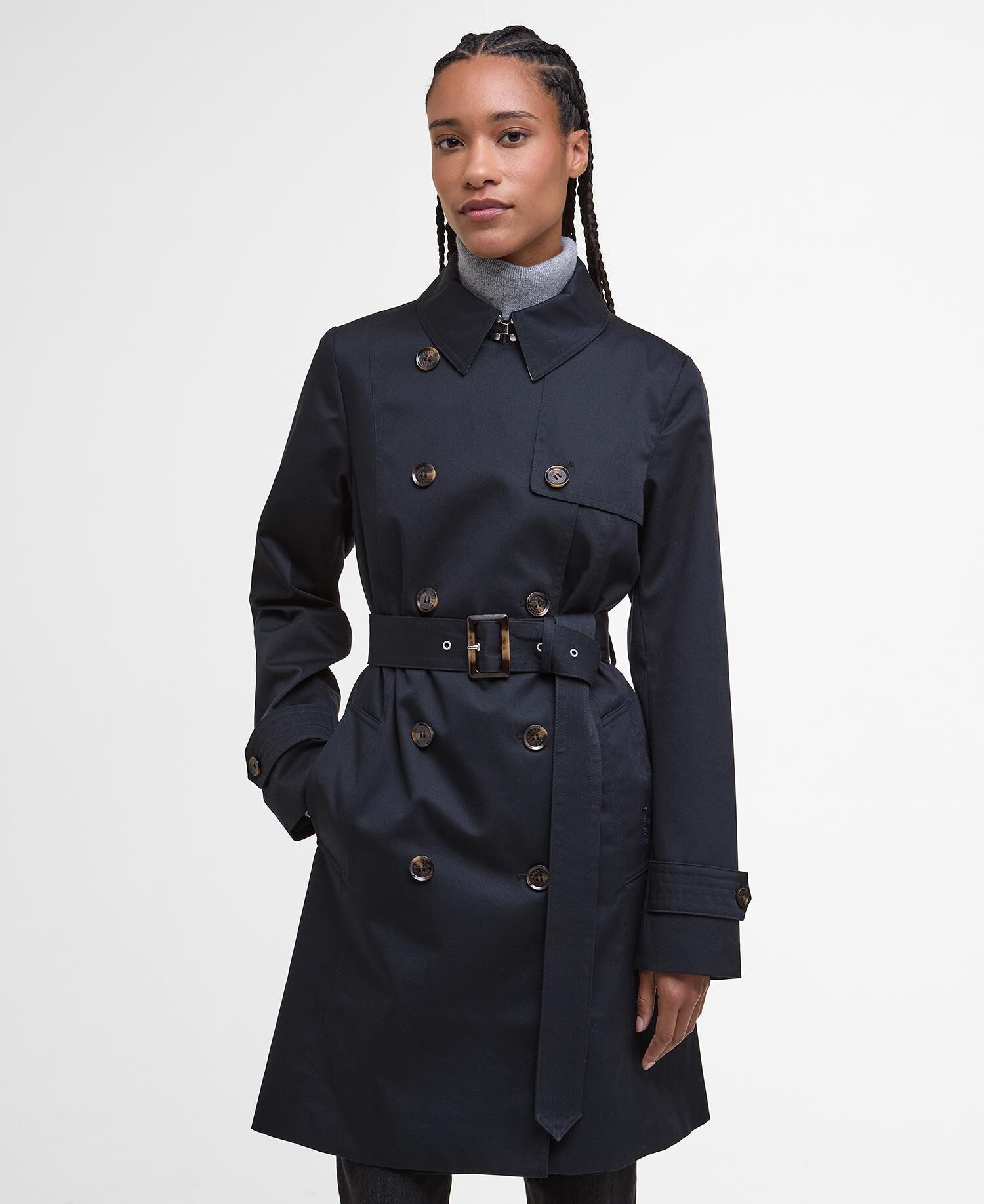 Buy Short Greta Showerproof Trench Coat for USD 375.00 | BARBOUR_US