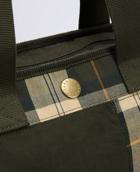 Mya Patchwork Tote Bag Sage/Ancient