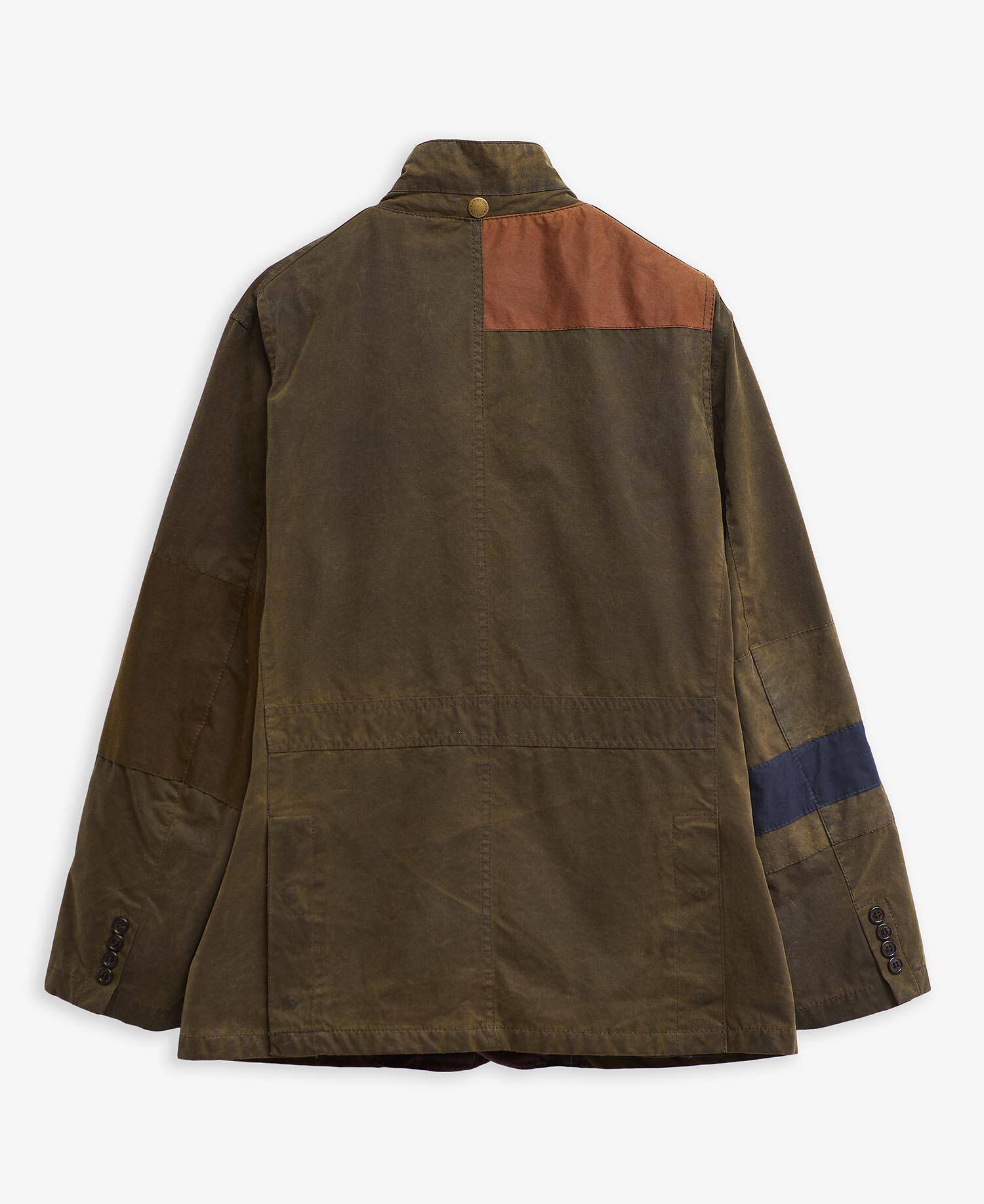 Barbour Re-Loved Lutz Waxed Jacket - Size L Olive image number 2