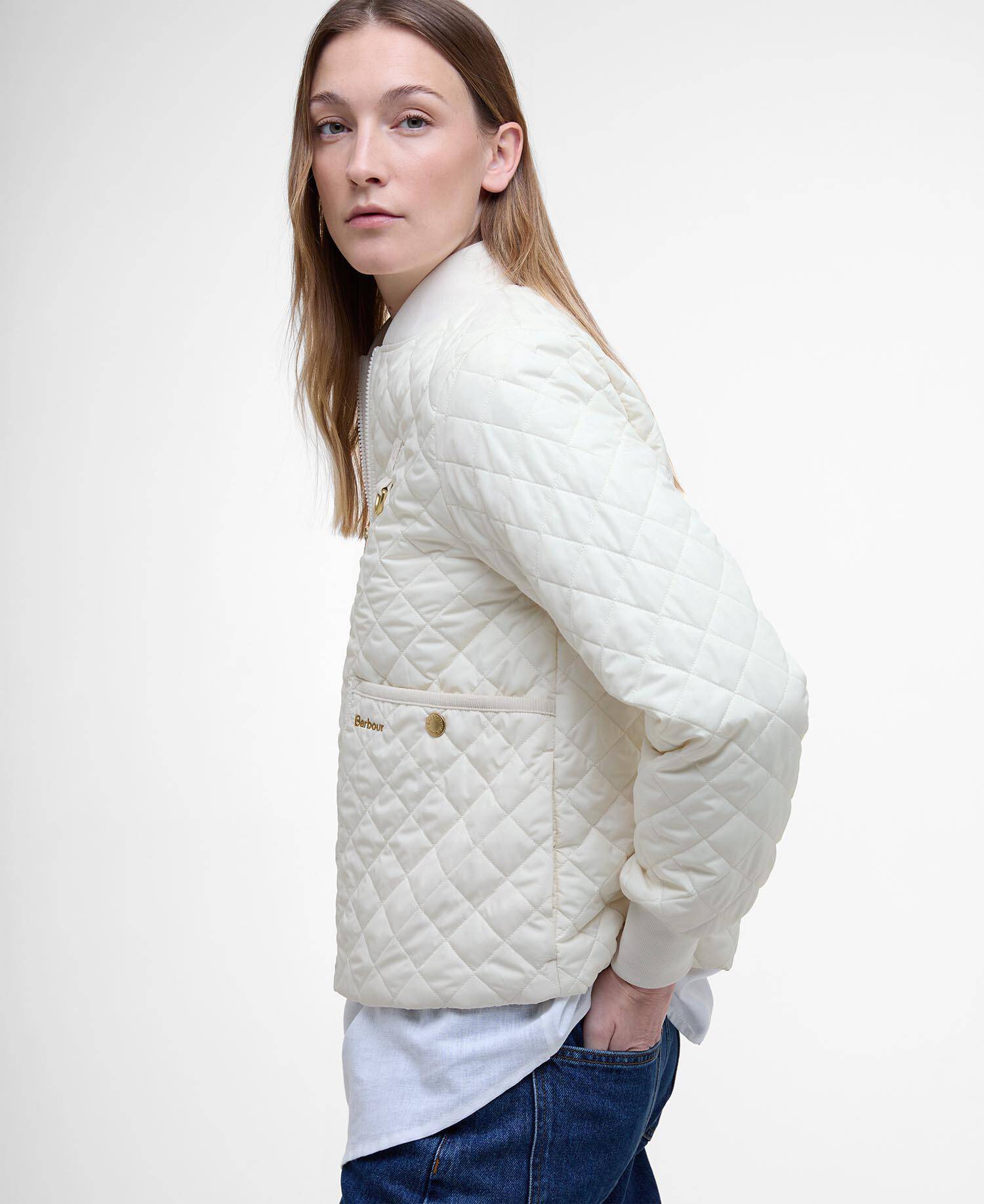 Reyna Quilted Bomber Jacket image number 3