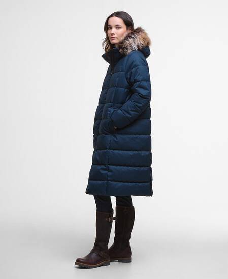 Marjoram Puffer Jacket Dark Navy/Blackwatch