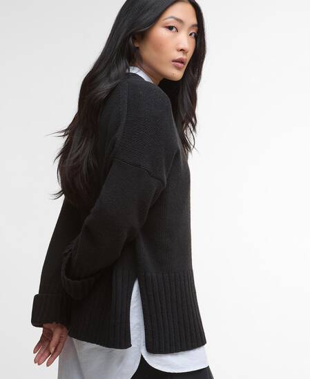 Sophia Crew Neck Jumper Black