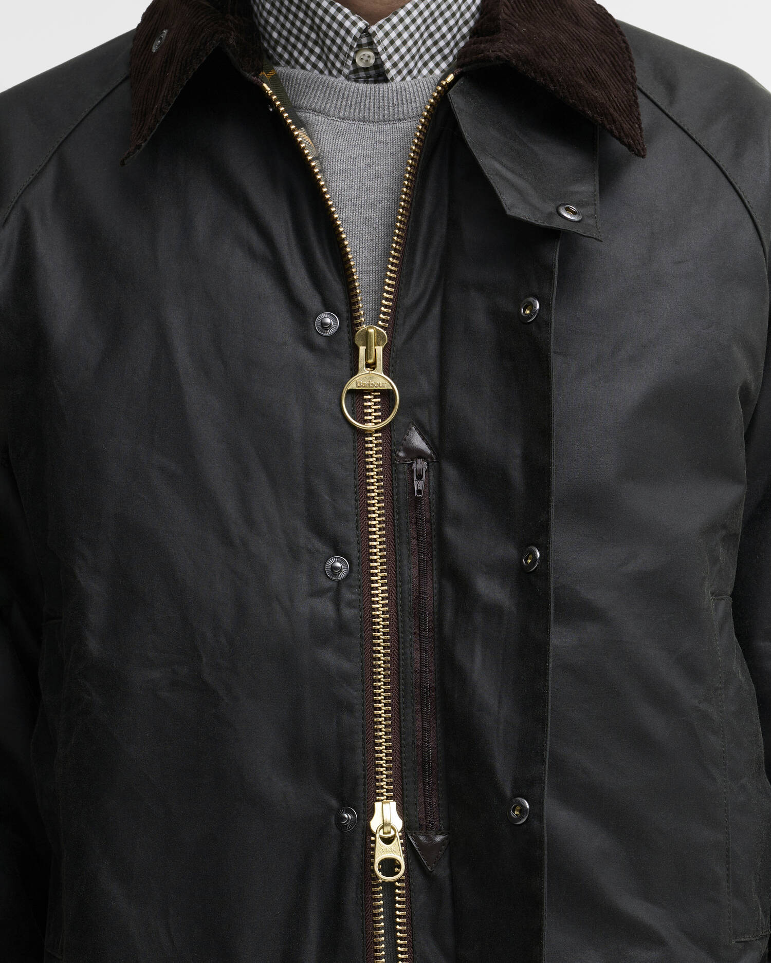 Border&reg; Waxed Jacket Sage image number 4