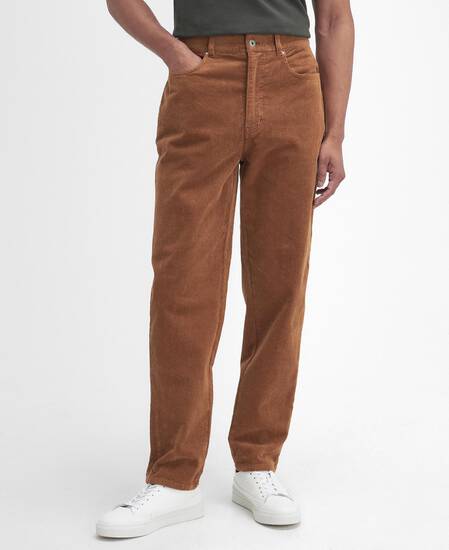 Stretch Cord Regular Trousers Dark Honey
