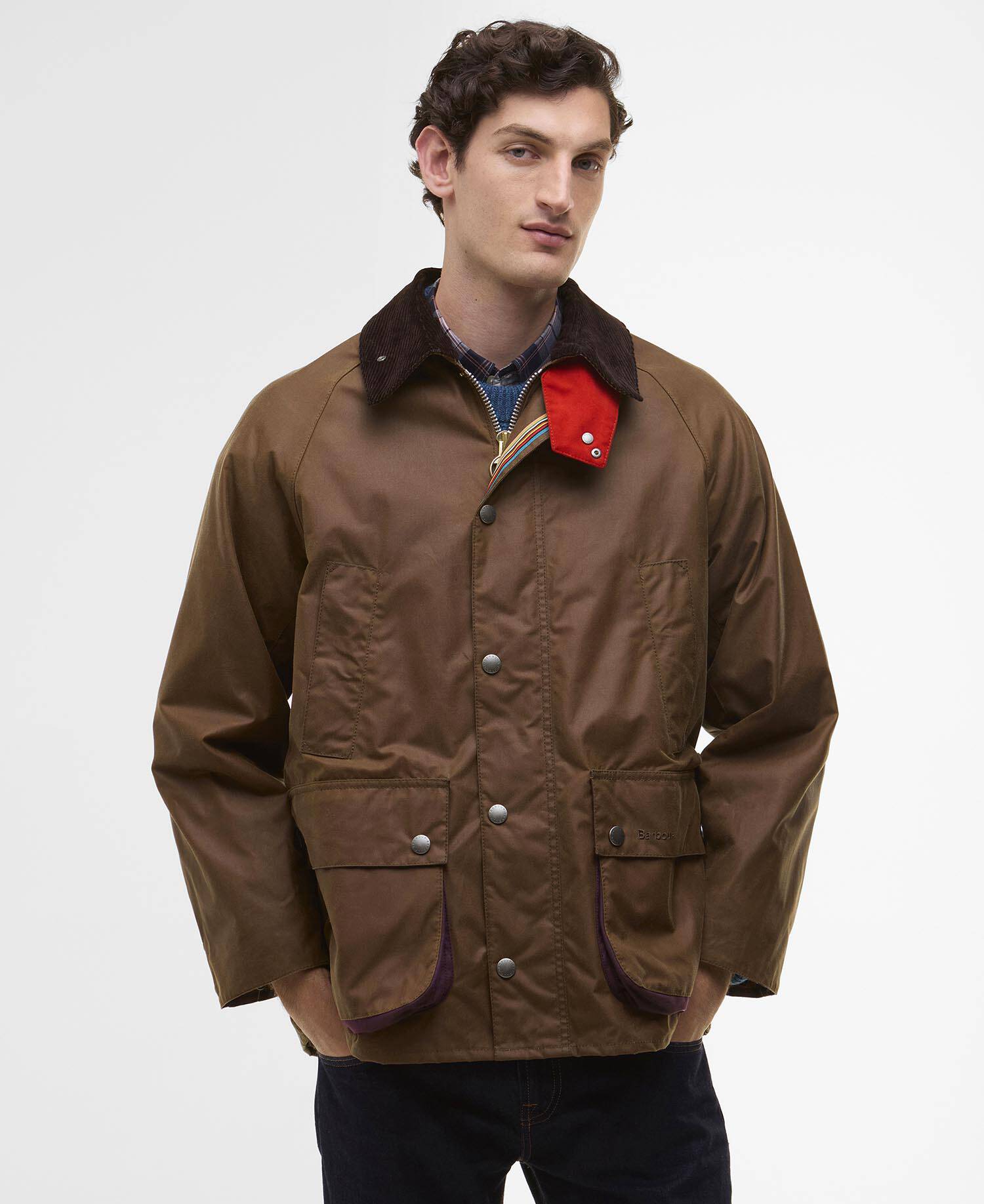 Paul Smith loves Barbour Oversized Bedale Waxed Jacket image number 1