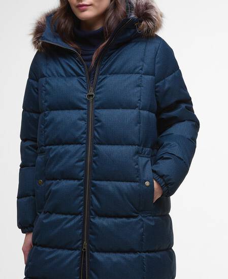 Marjoram Puffer Jacket Dark Navy/Blackwatch