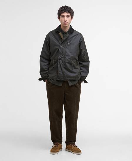 Hanger Waxed Deck Jacket Archive Olive