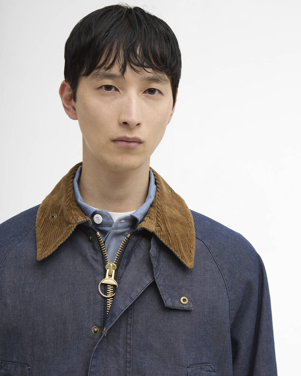 Oversized Bedale Denim Casual Jacket