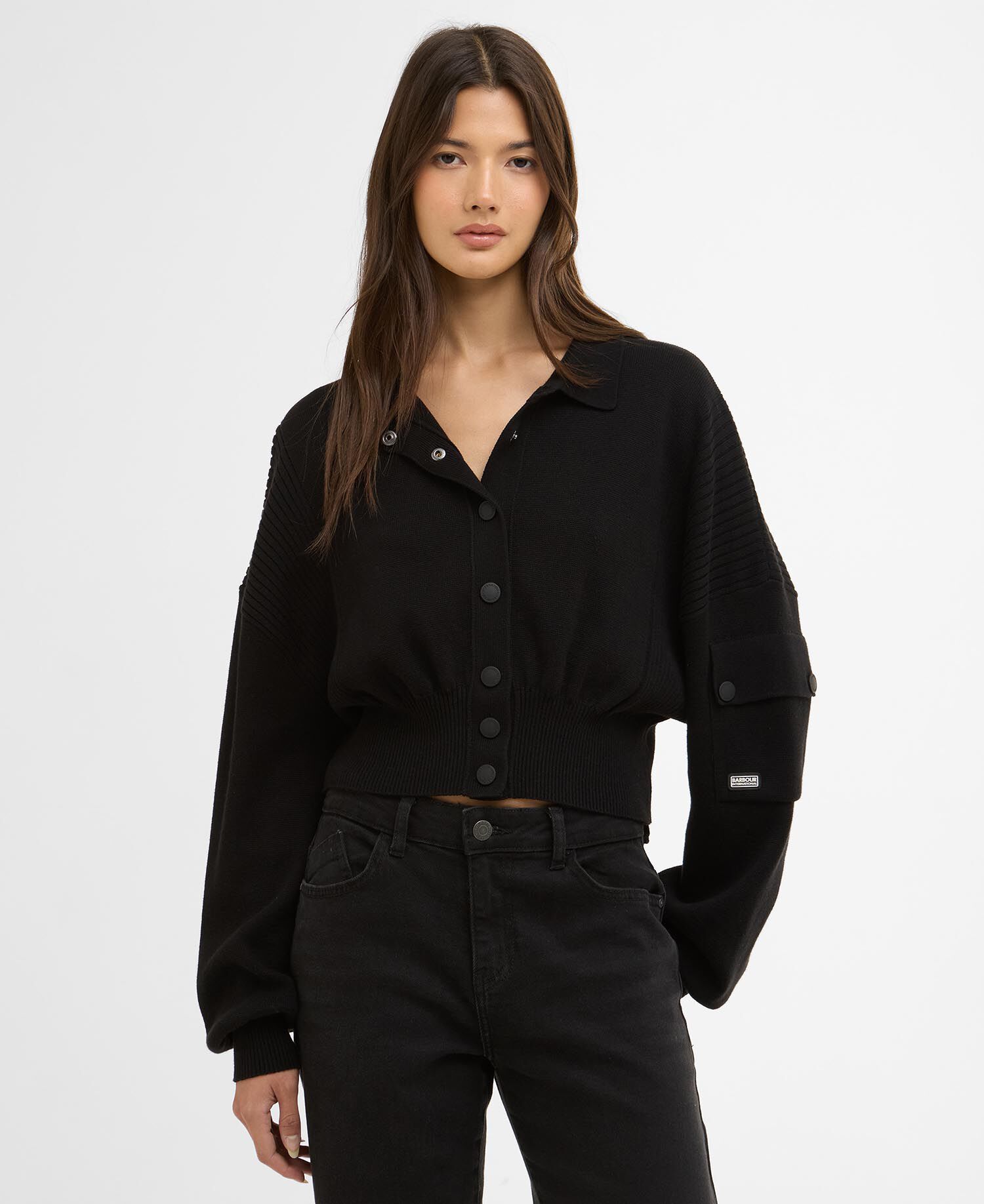 Gigi Knitted Bomber Black