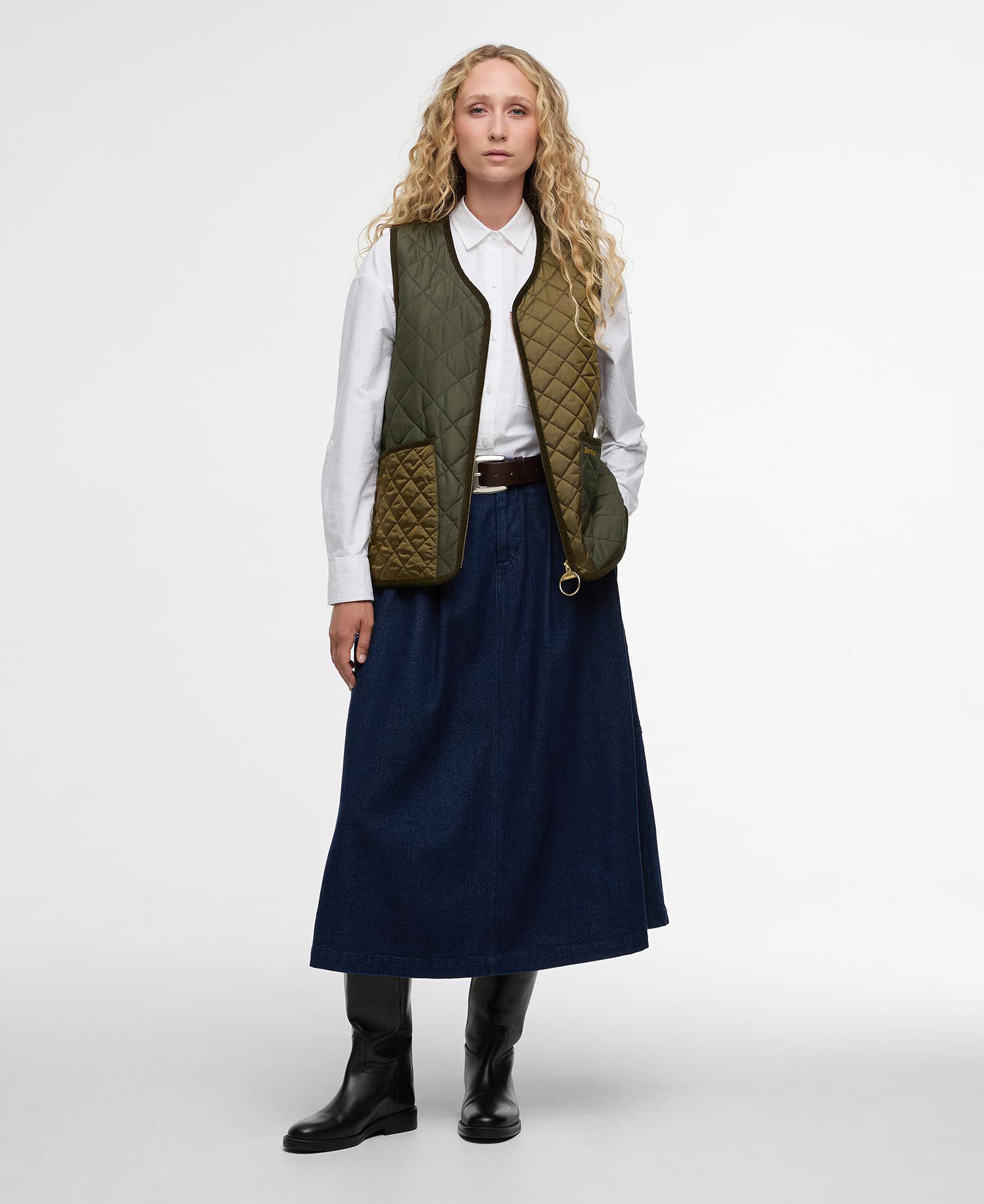Heslerton Gilet Golden Olive/Olive/Ancient Tartan