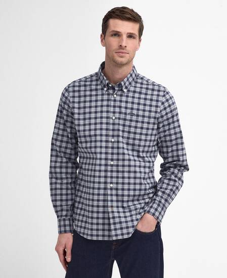 Lomond Tailored Long-Sleeved Shirt Blue Granite