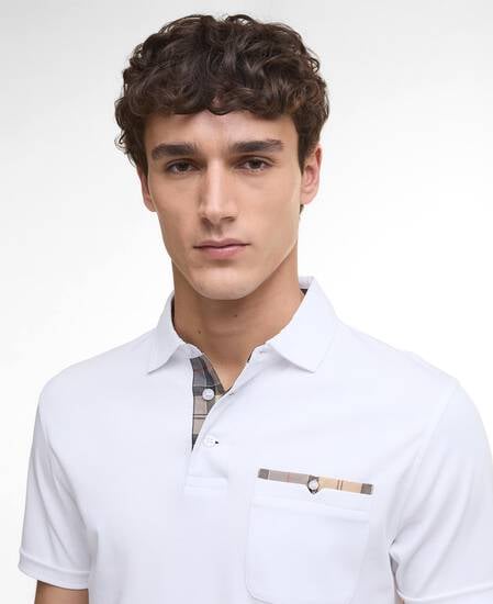 Corpatch Tailored Short-Sleeved Polo Shirt White