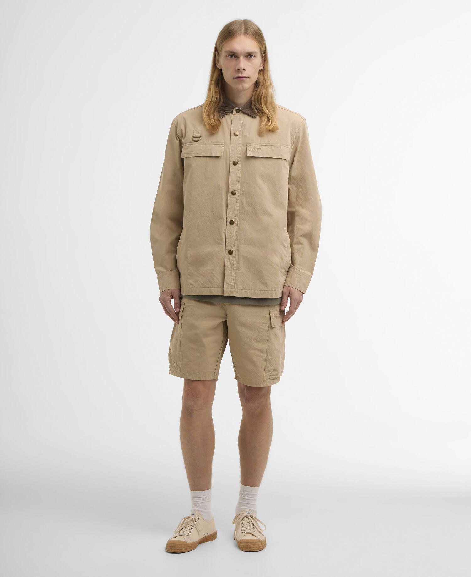 Spey Poplin Overshirt Tan image number 1