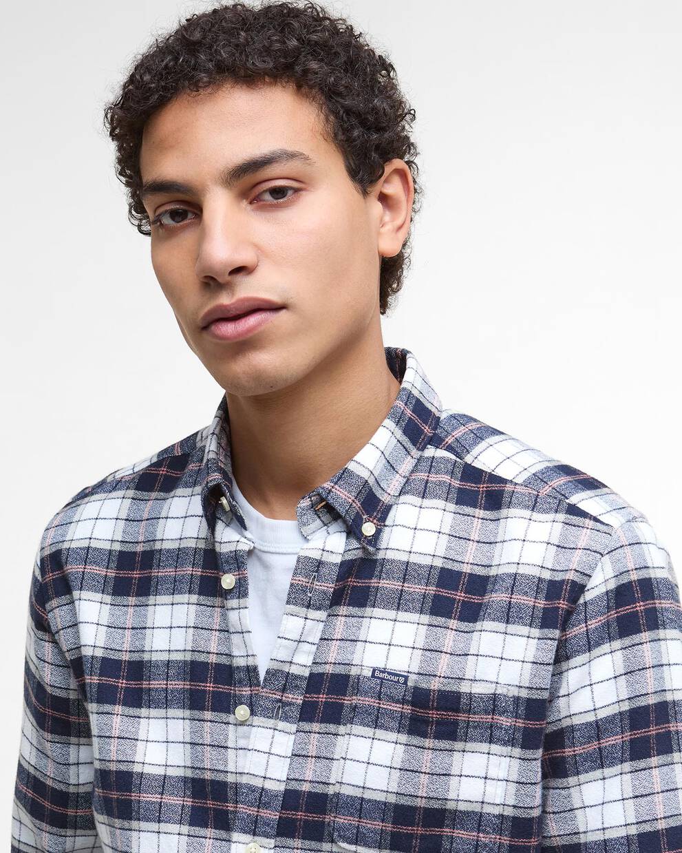 Camicia leggermente aderente in tartan Haddington