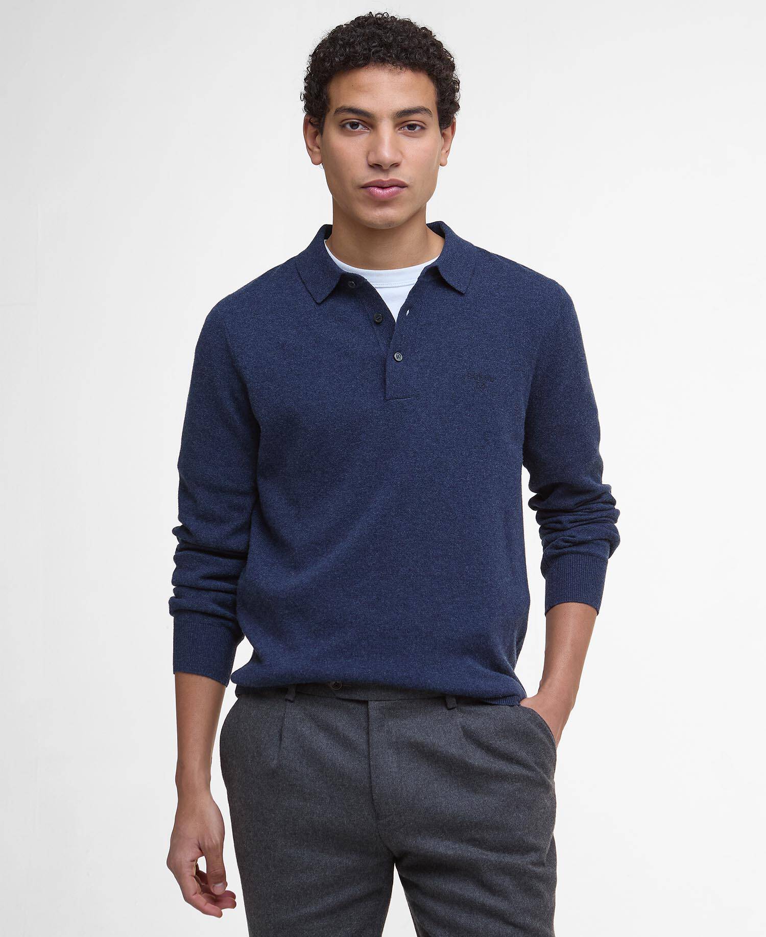 Hutherston Knitted Polo Shirt image number 0
