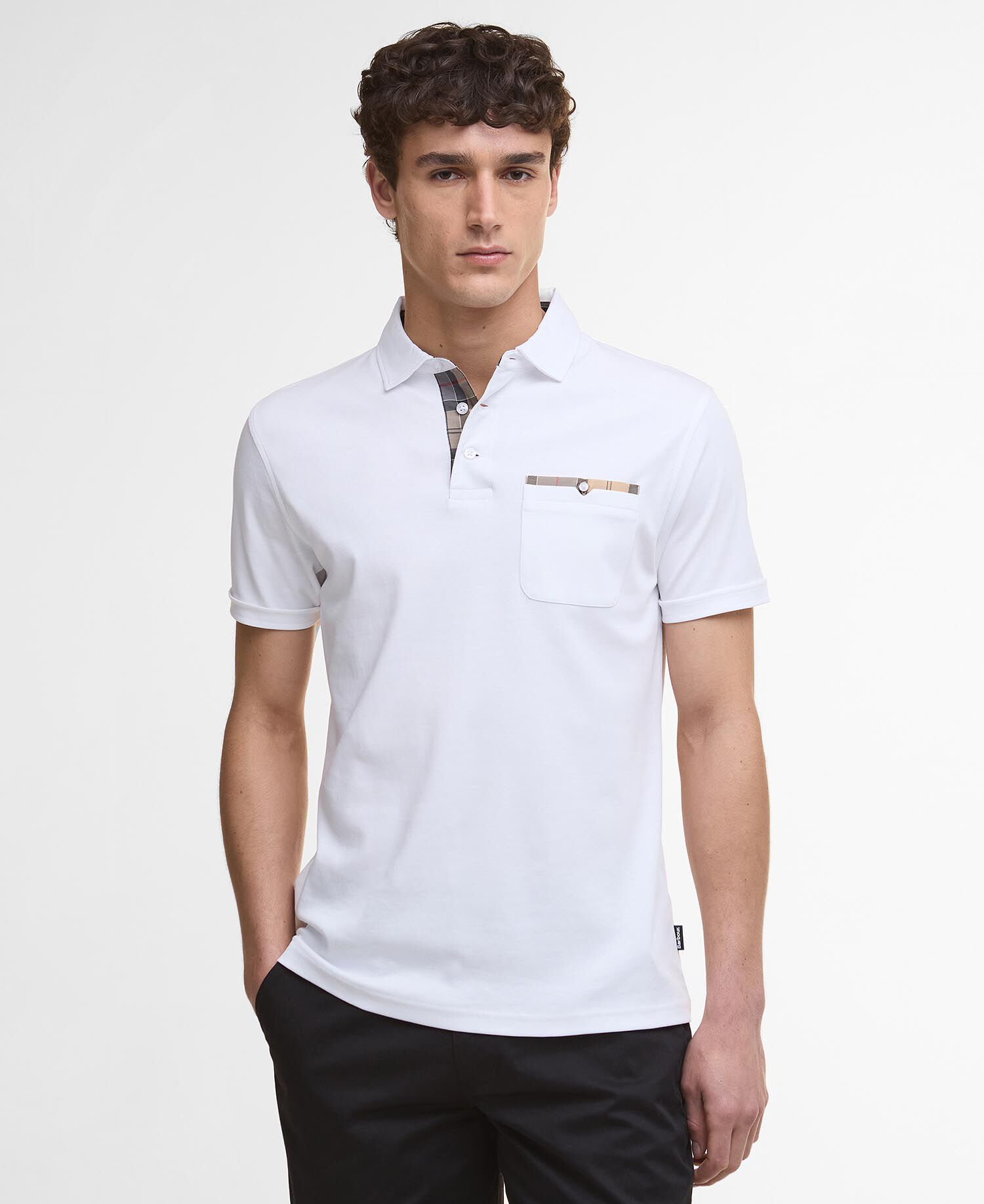 Corpatch Tailored Short-Sleeved Polo Shirt White