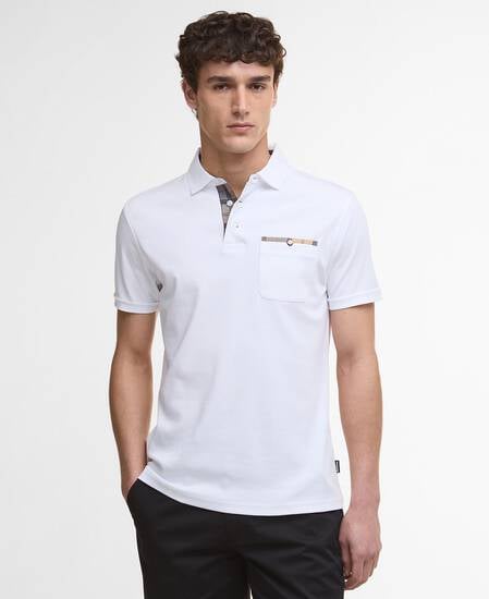 Corpatch Tailored Short-Sleeved Polo Shirt White