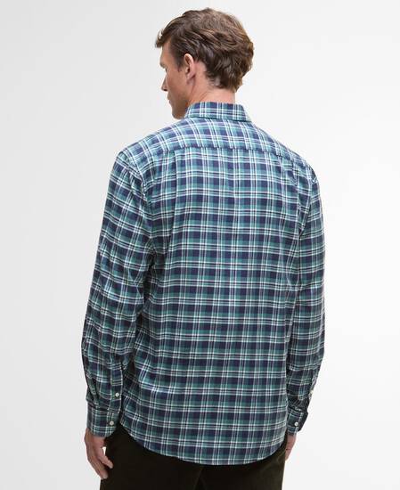 Turville Regular Long-Sleeved Shirt Mallard Green