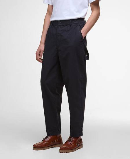 Harton Relaxed Slub Trousers Dark Navy Harton Relaxed Slub Trousers Dark Navy