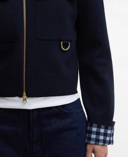 Paul Smith Loves Barbour Strickjacke Whitby Dark Navy