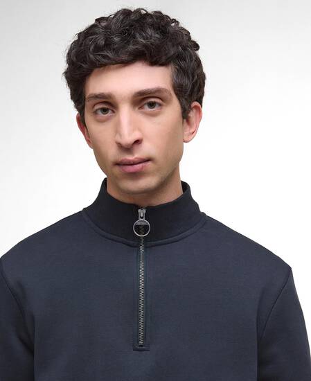 Cragwell Relaxed Half-Zip Sweatshirt Dark Navy