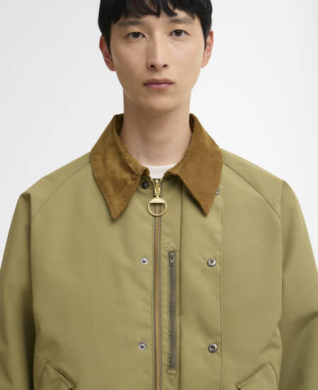 Oversized Reversible Transporter Jacket Bleached Olive