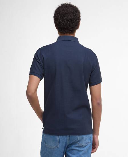 Backfield Tailored Short-Sleeved Polo Shirt Navy