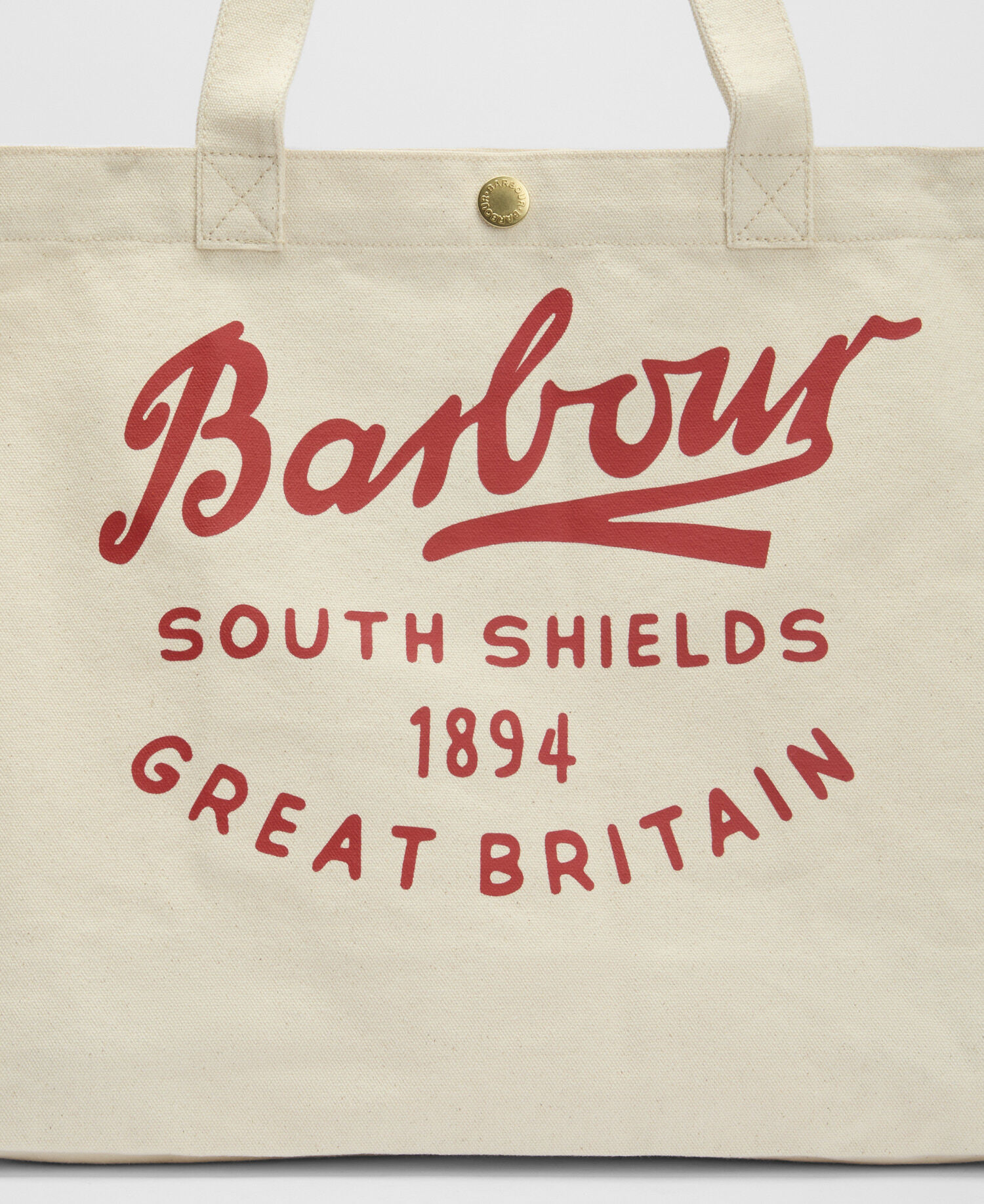 Script Tote Bag Red Logo