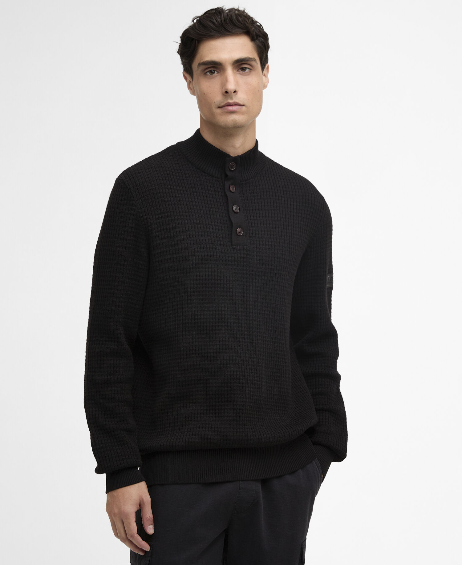 Herring Quarter-Zip Jumper Black