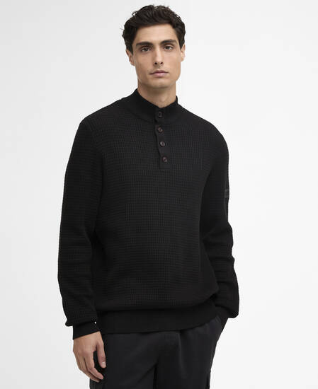 Herring Quarter-Zip Jumper Black