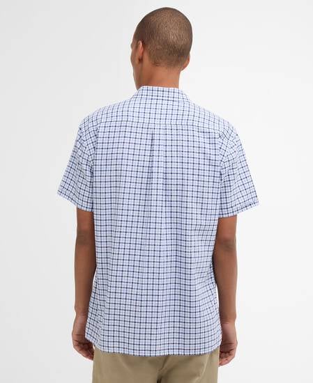Nelson Gingham Short-Sleeved Shirt Blue