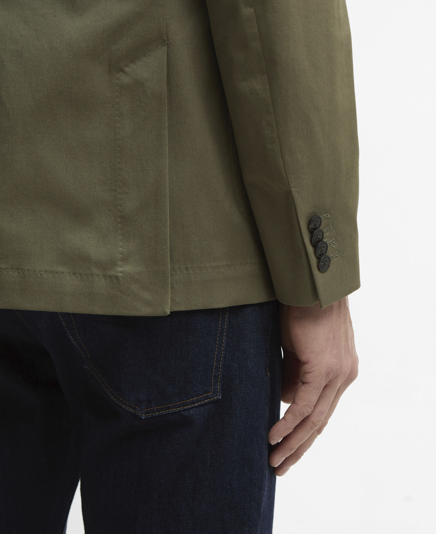 Bellamy Cotton Blazer Olive