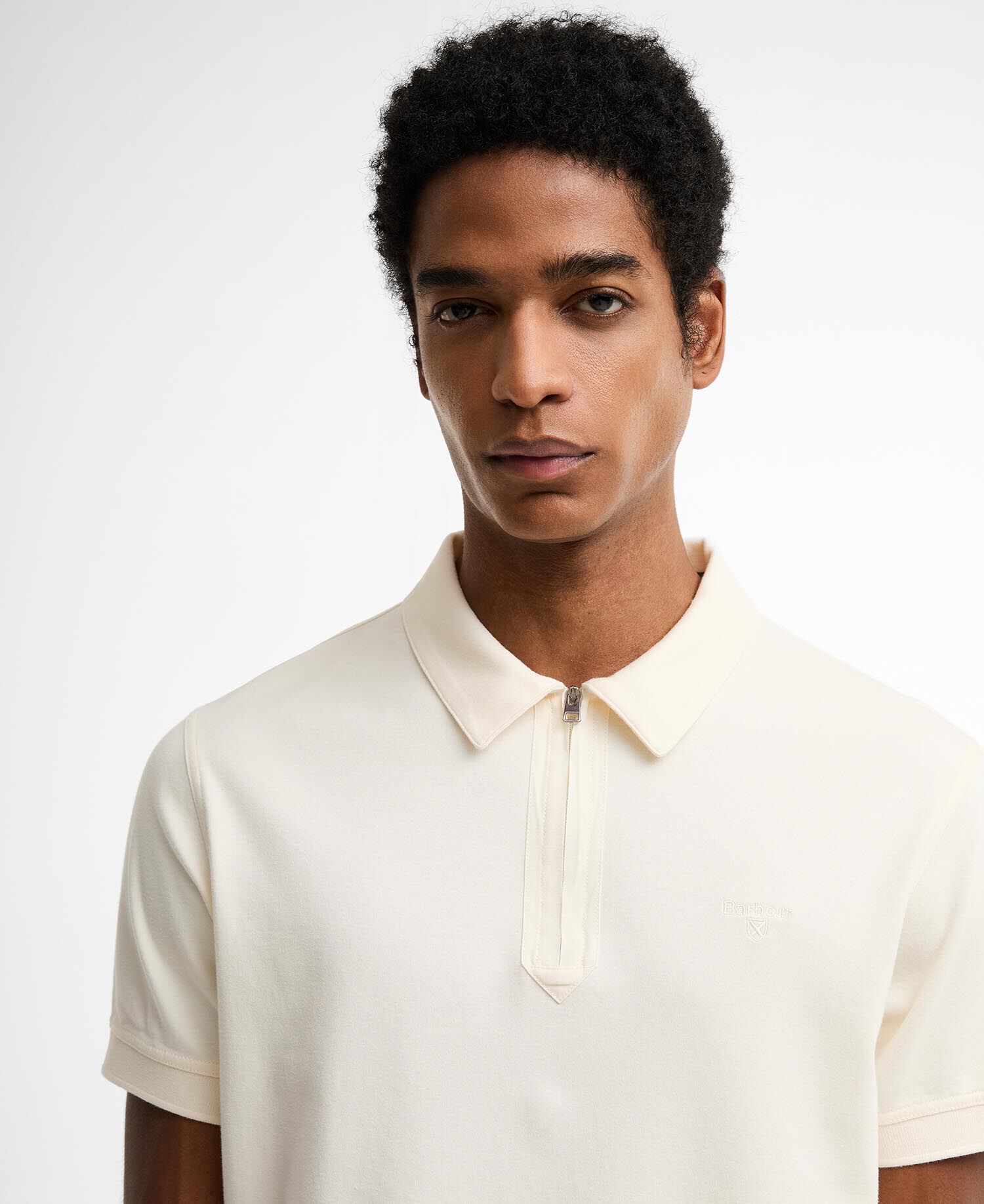 Polo Crakehall leggermente aderente Whisper White