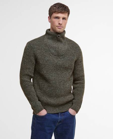 New Tyne Half-Zip Jumper Derby Tweed