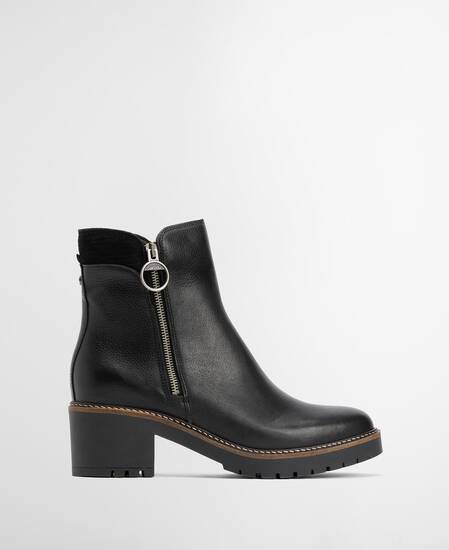 Dahlia Heeled Ankle Boots Black