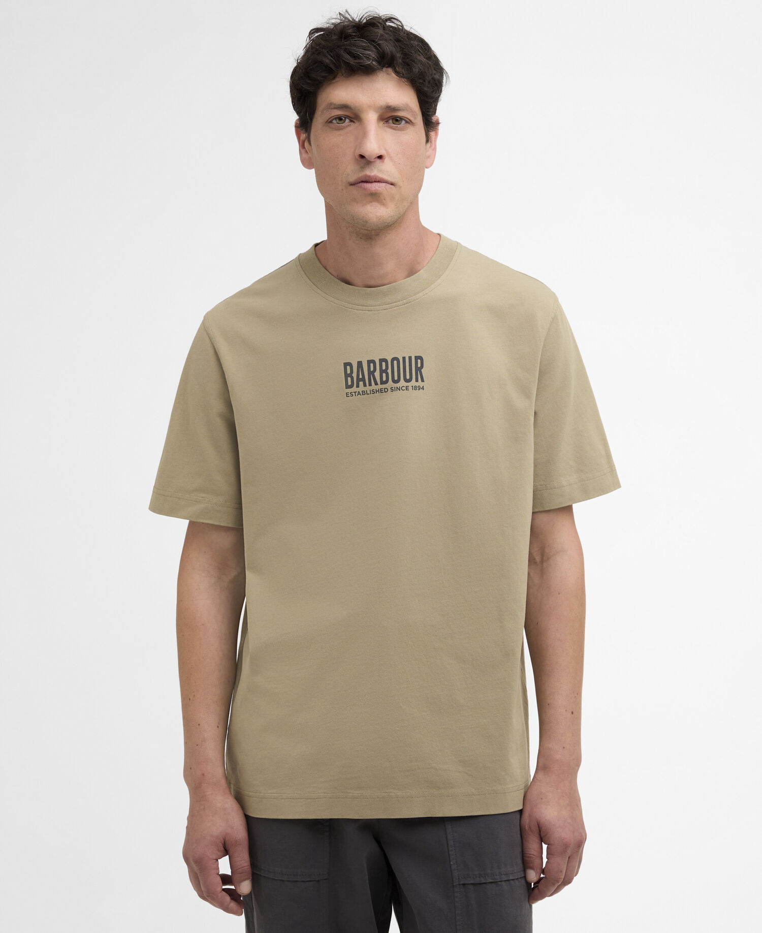 Morden Relaxed Graphic T-Shirt Grey Olive