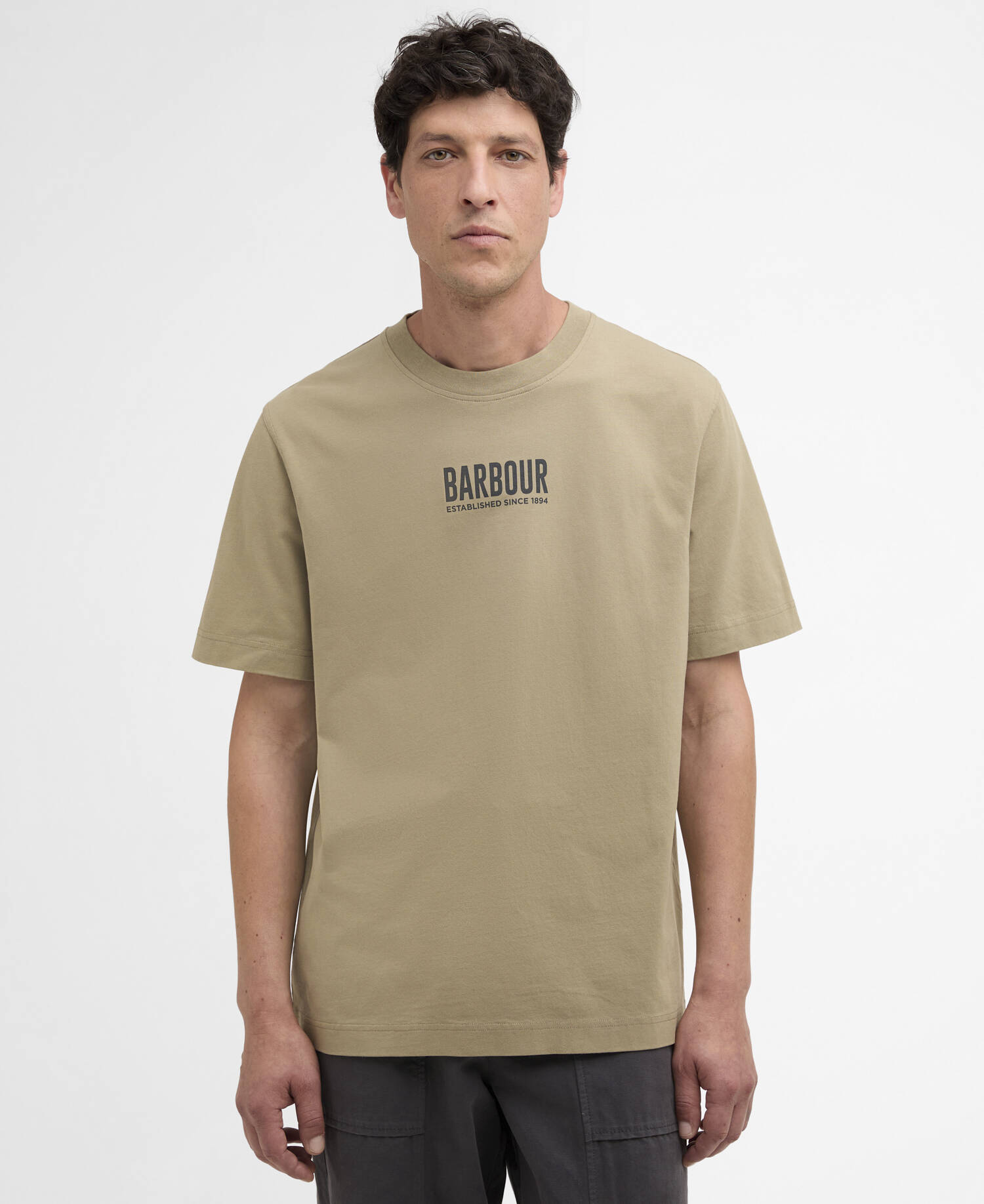Morden Relaxed Graphic T-Shirt Grey Olive image number 0