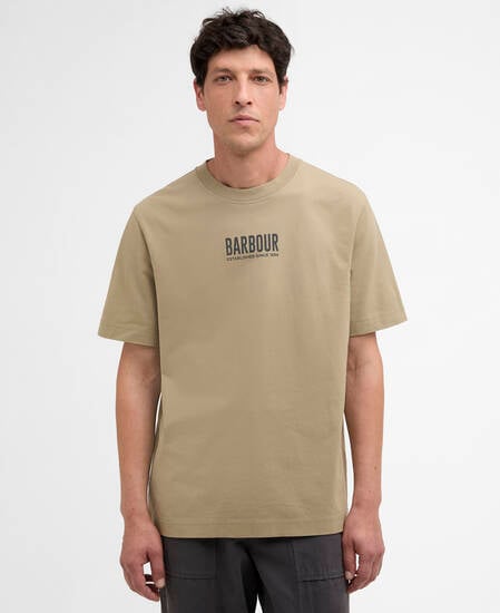 T-Shirt Morden Relaxed Graphic Grey Olive