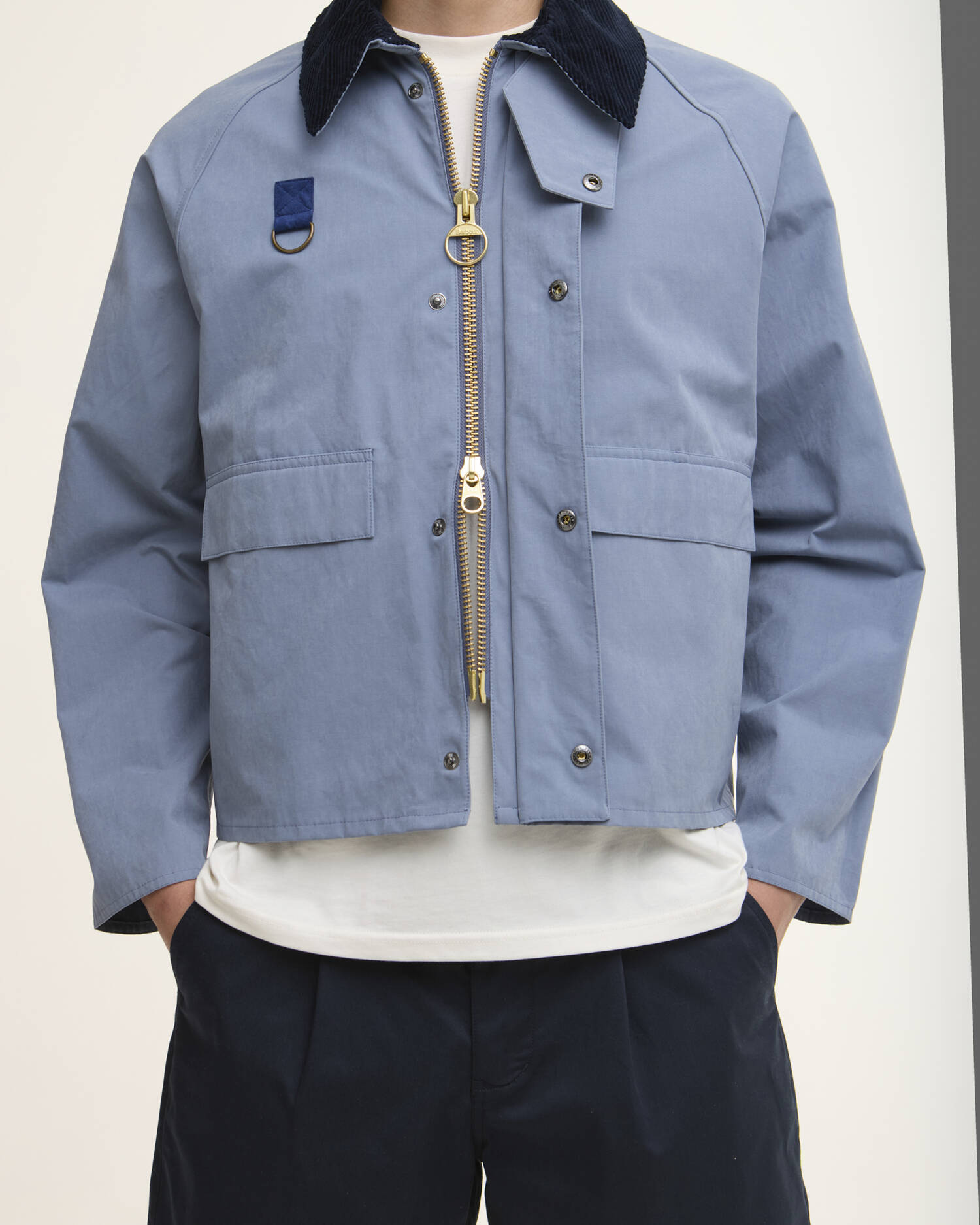 Spey Oversized Casual Jacket Washed Blue image number 4