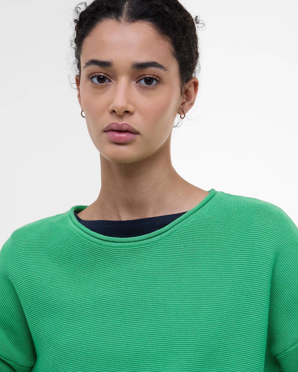 Marine Crew Neck Jumper