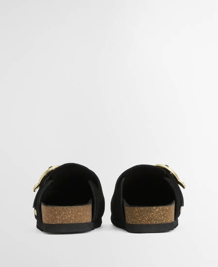 Kyra Closed Toe Sandal Black Suede