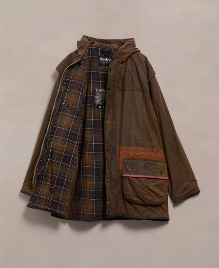 Barbour Re-loved Men's Durham Waxed Jacket - Size 42 Olive