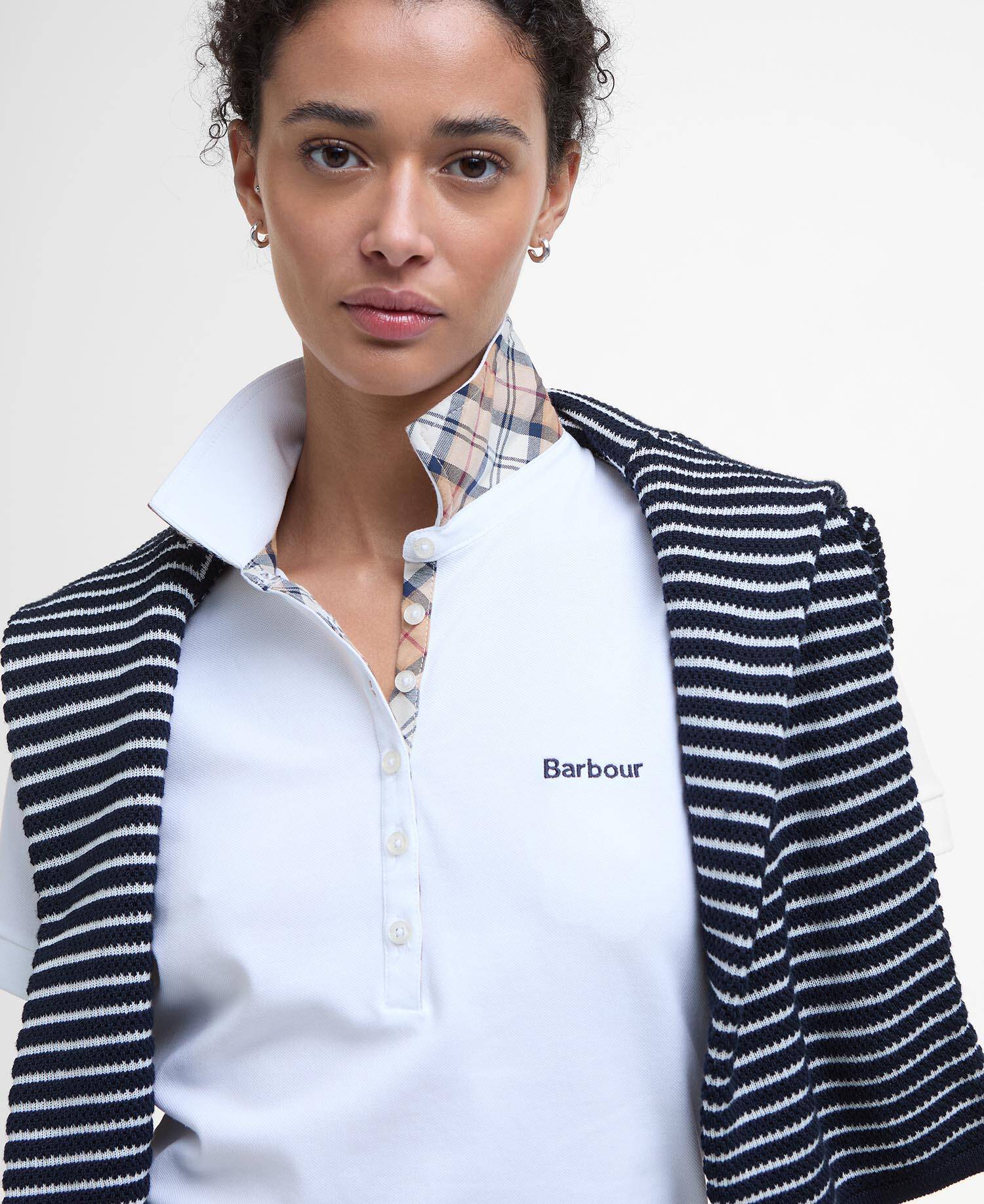 Portsdown Polo Shirt White/Hessian image number 3