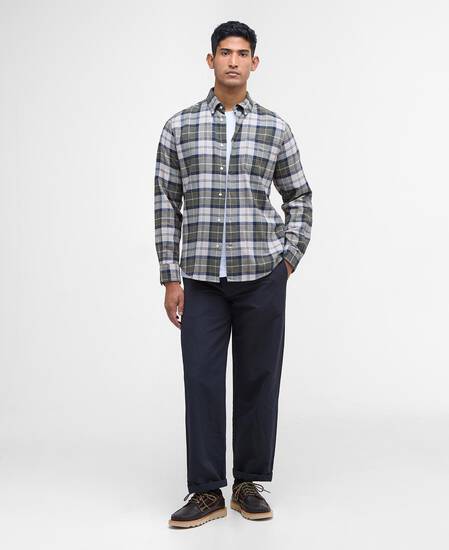 Fortrose Tailored Long-Sleeved Shirt Forest Mist Fortrose Tailored Long-Sleeved Shirt Forest Mist