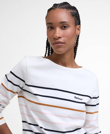 T-shirt a maniche lunghe Hawkins con motivo a righe Cloud Stripe