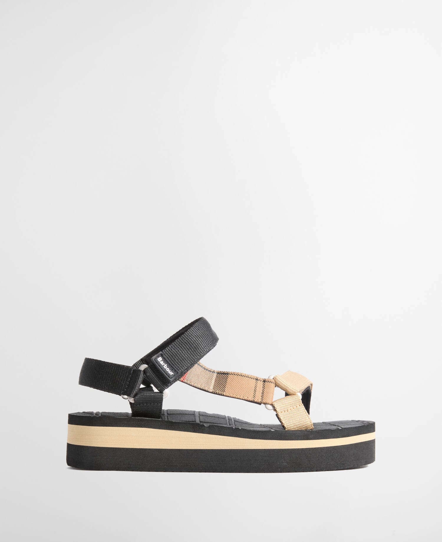 Mila Sandals Black/Dress Tartan image number 0