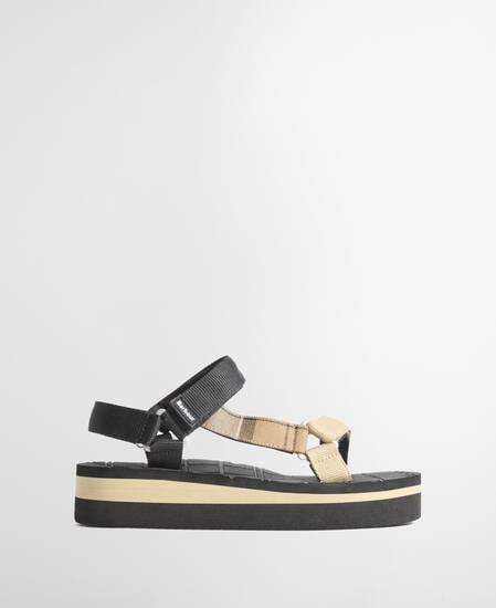 Mila Sandals Black/Dress Tartan
